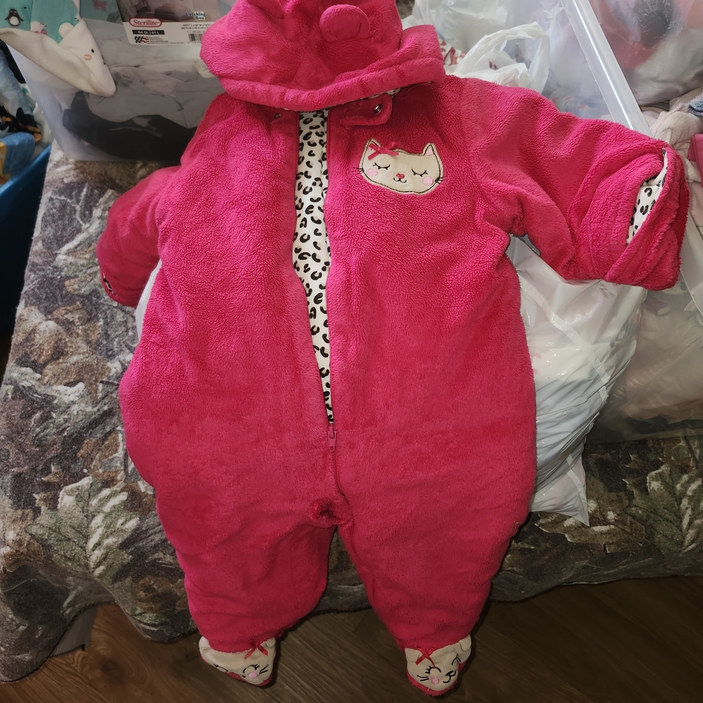 Cozy Pink Fleece Kids One Piece